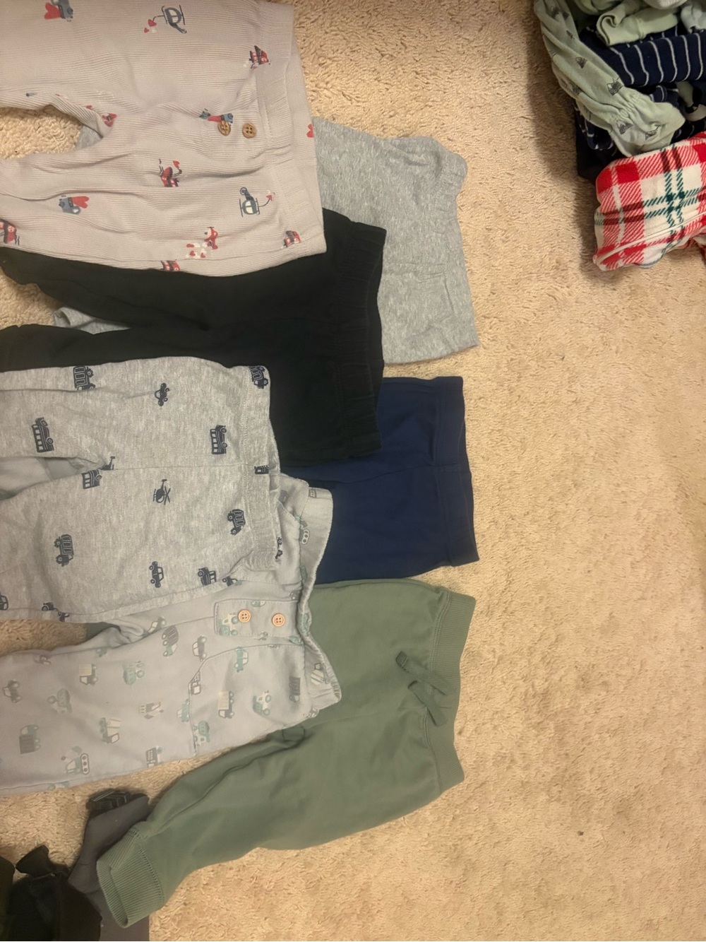 7 pairs  6-9mo  Baby Pants bundle